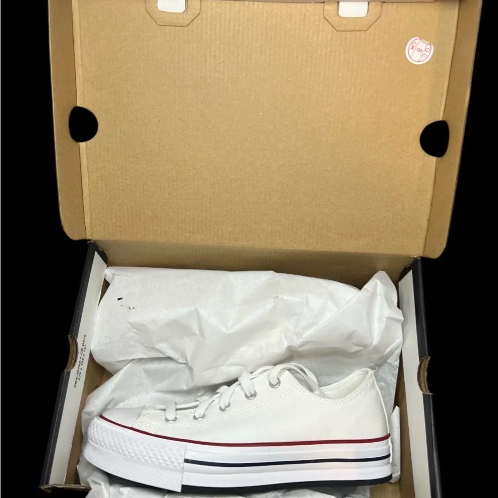 Size‎ 4 - Converse Chuck Taylor All Star EVA Lift OX - White/Garnet/Navy 272858F